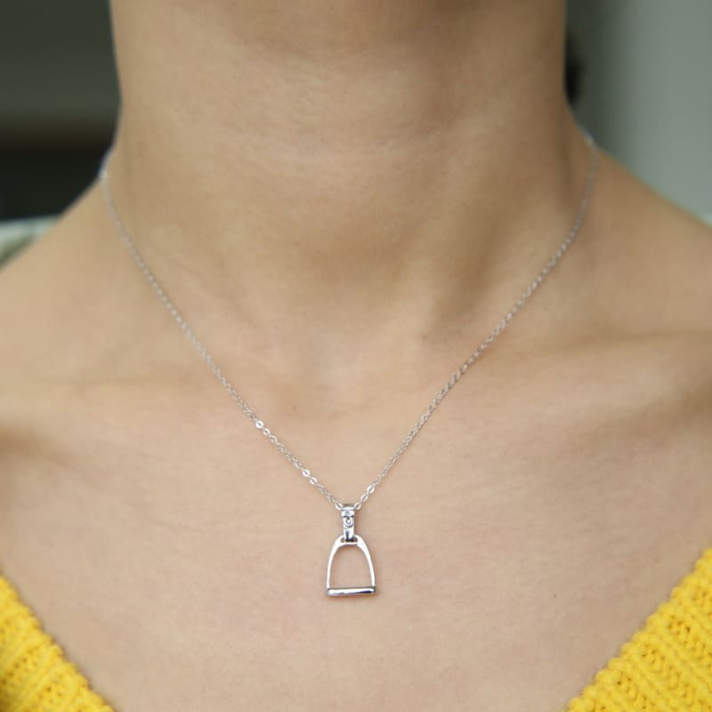 Silver Riding Horse Necklace - Dream Horse