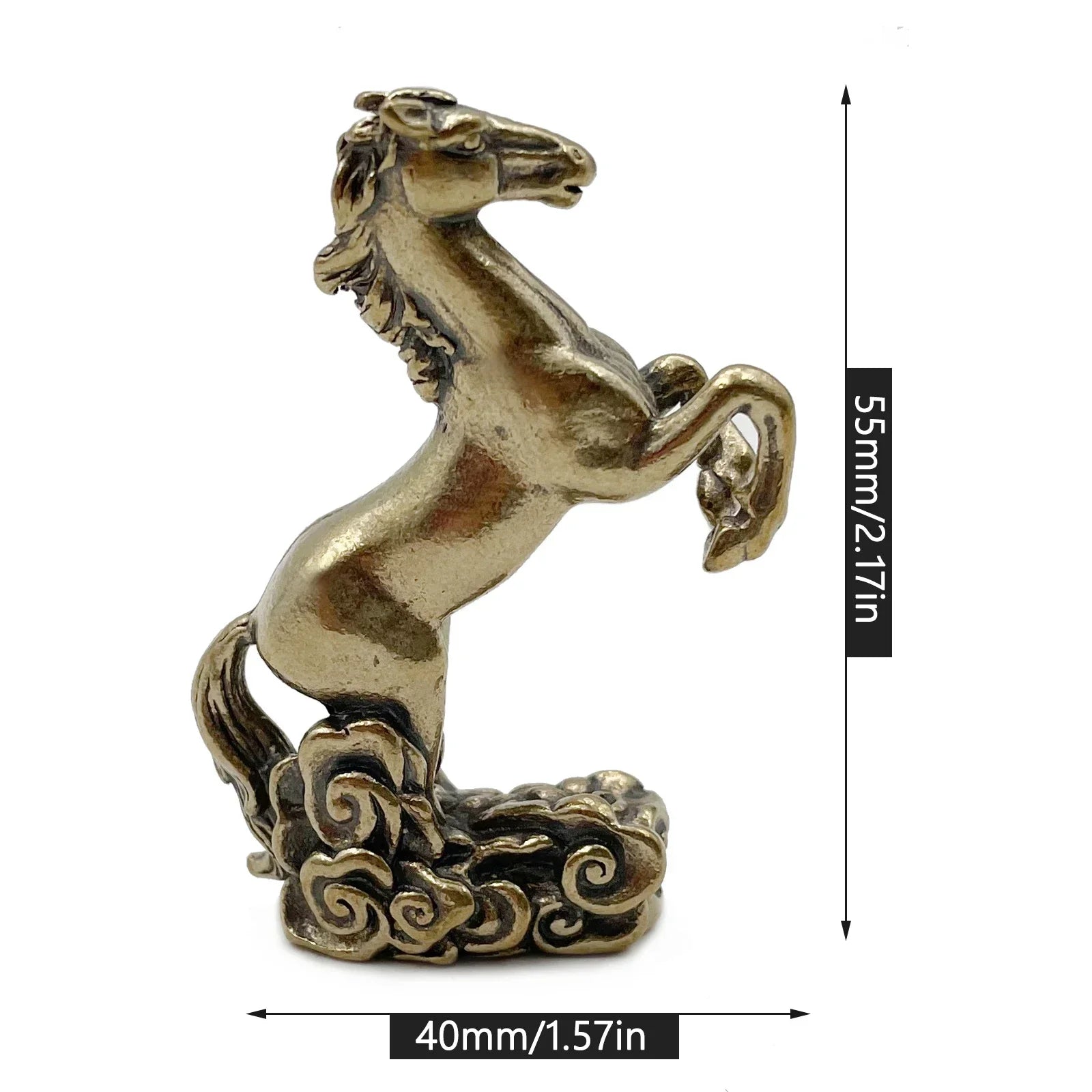 Solid brass horse statue Dream Horse