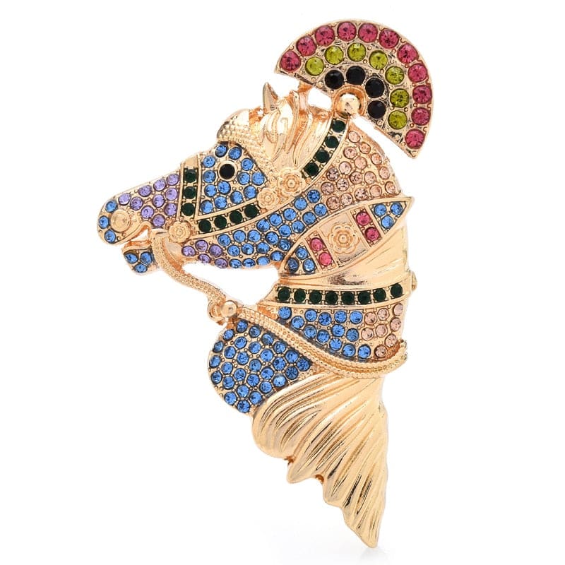 Sparkling horse brooch for women - Dream Horse