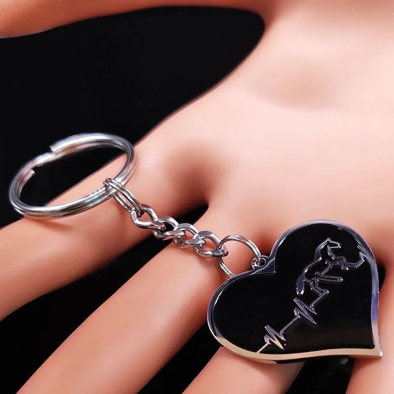 Stainless steel horse keychain - Dream Horse
