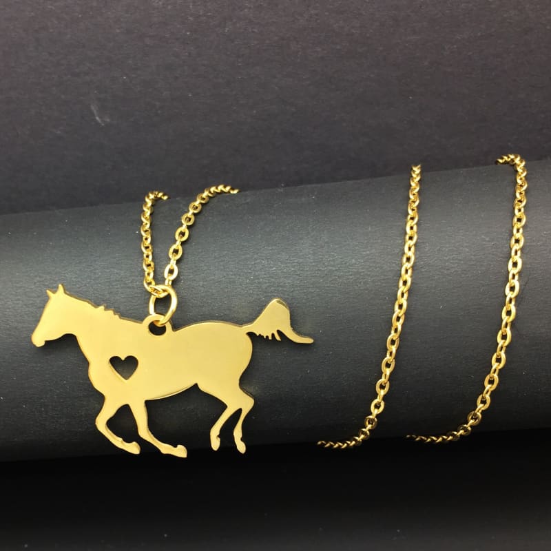 Stainless steel horse pendant - Dream Horse