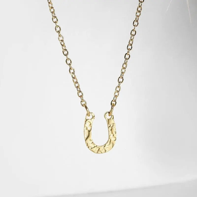 Stainless steel horse shoe necklace (Women) - Dream Horse