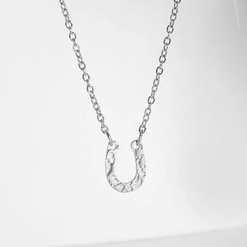Stainless steel horse shoe necklace (Women) - Dream Horse