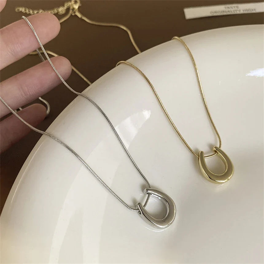 Stainless steel horseshoe necklace Dream Horse