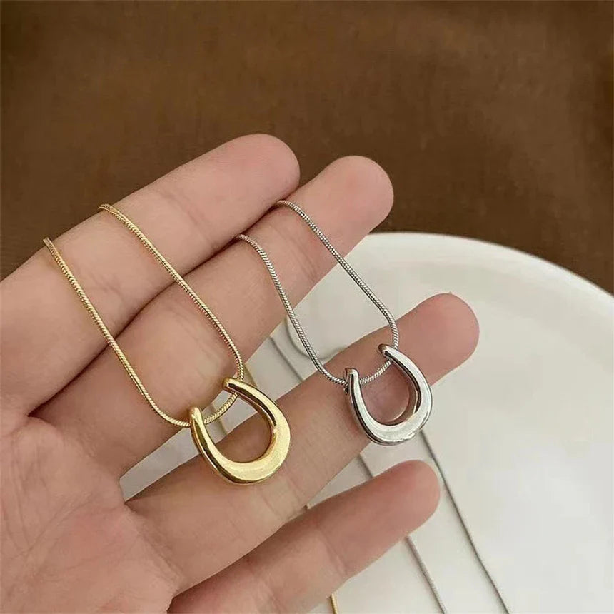 Stainless steel horseshoe necklace Dream Horse