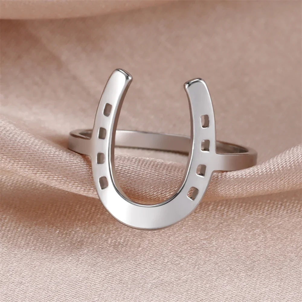 Sterling horseshoe ring Dream Horse