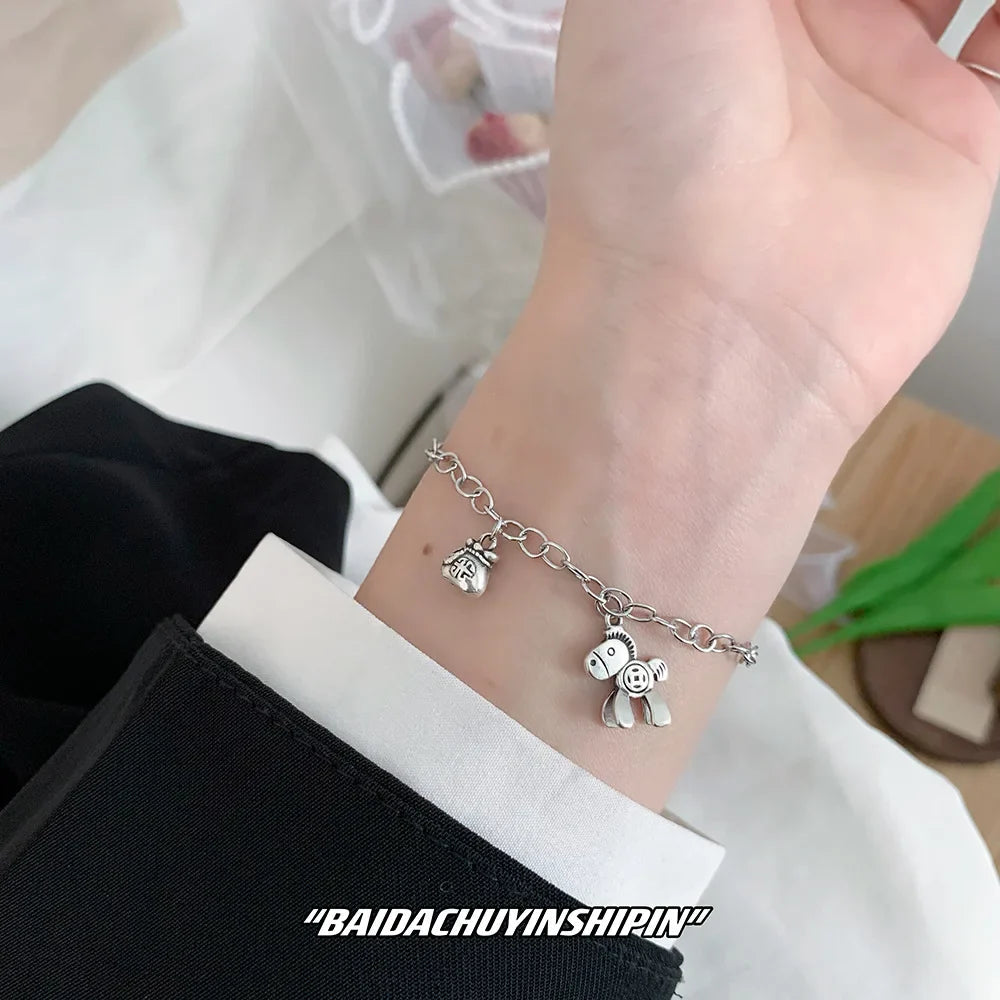 Sterling silver equestrian bracelets Dream Horse