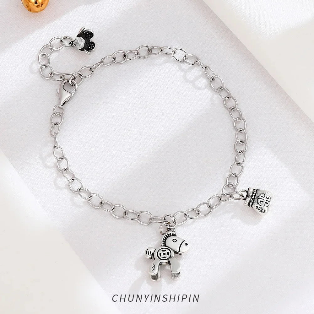 Sterling silver equestrian bracelets Dream Horse