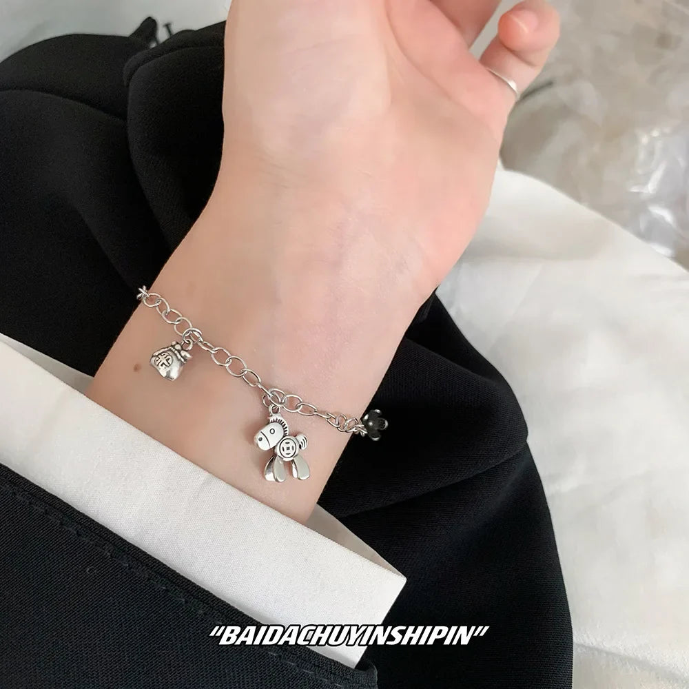 Sterling silver equestrian bracelets Dream Horse