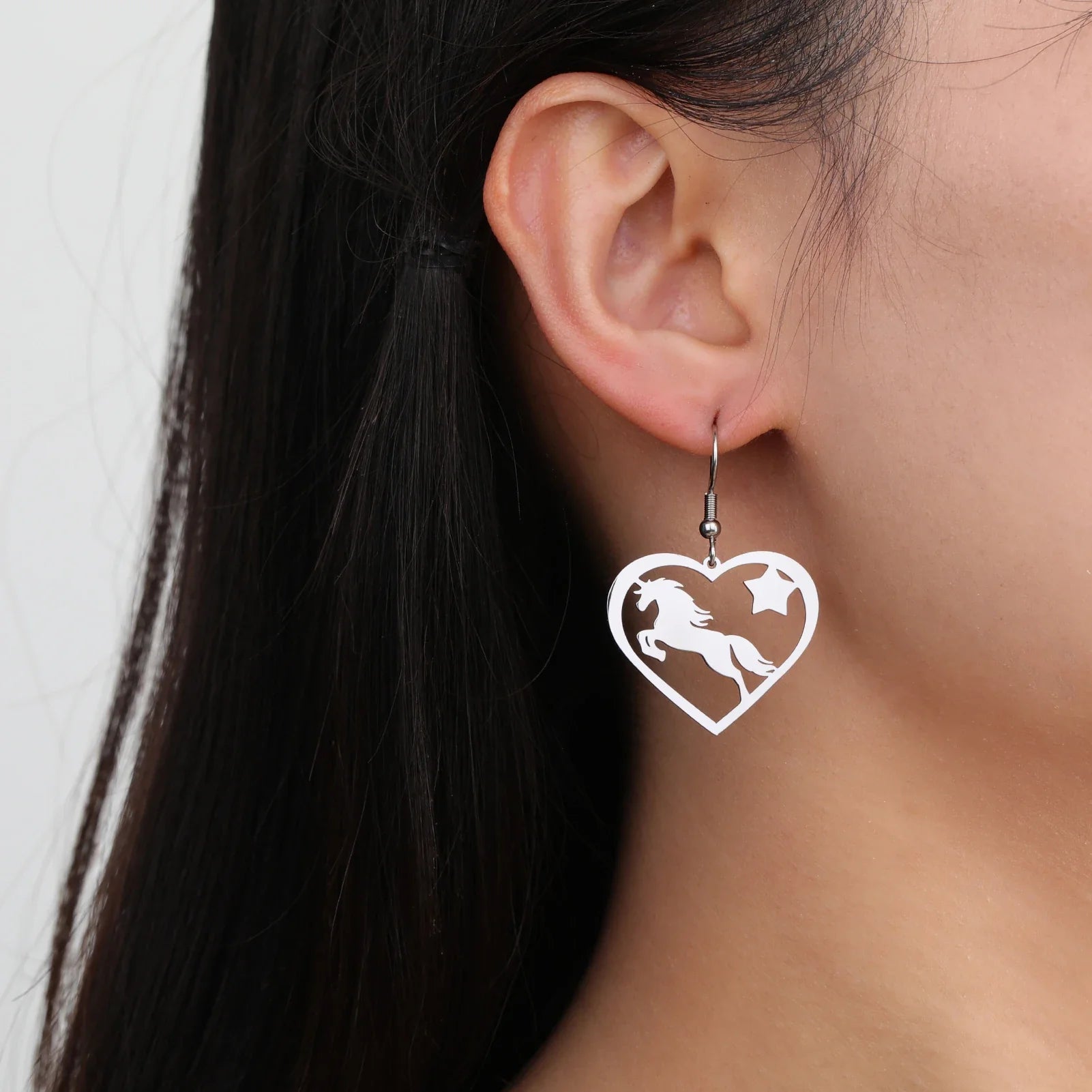 Sterling silver horse earrings Dream Horse