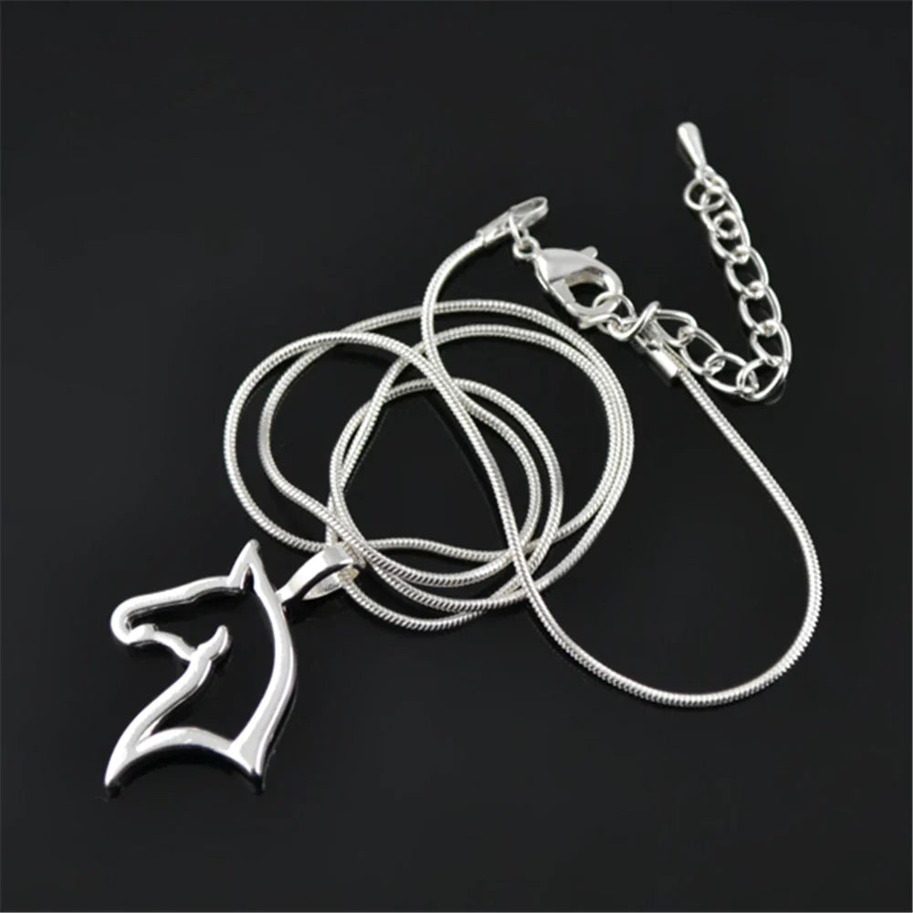 Sterling silver horse head necklace Dream Horse