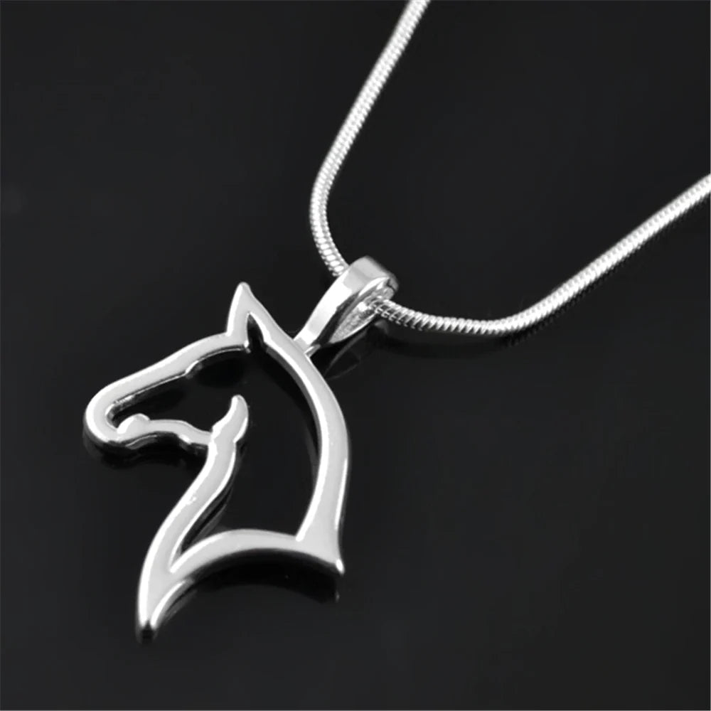 Sterling silver horse head necklace Dream Horse