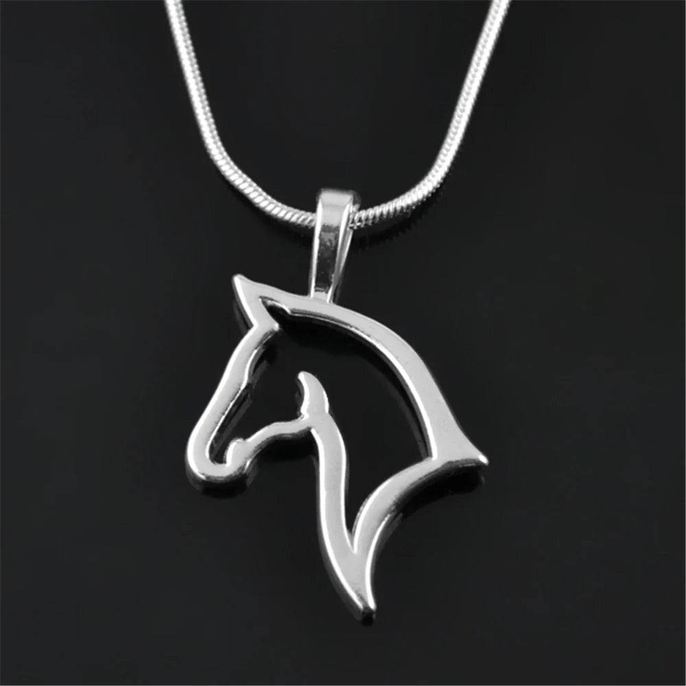 Sterling silver horse head necklace Dream Horse
