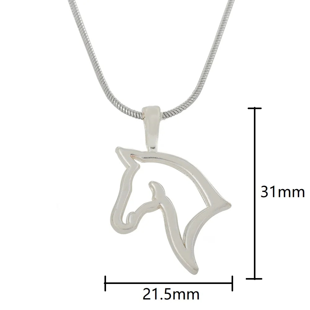 Sterling silver horse head necklace Dream Horse