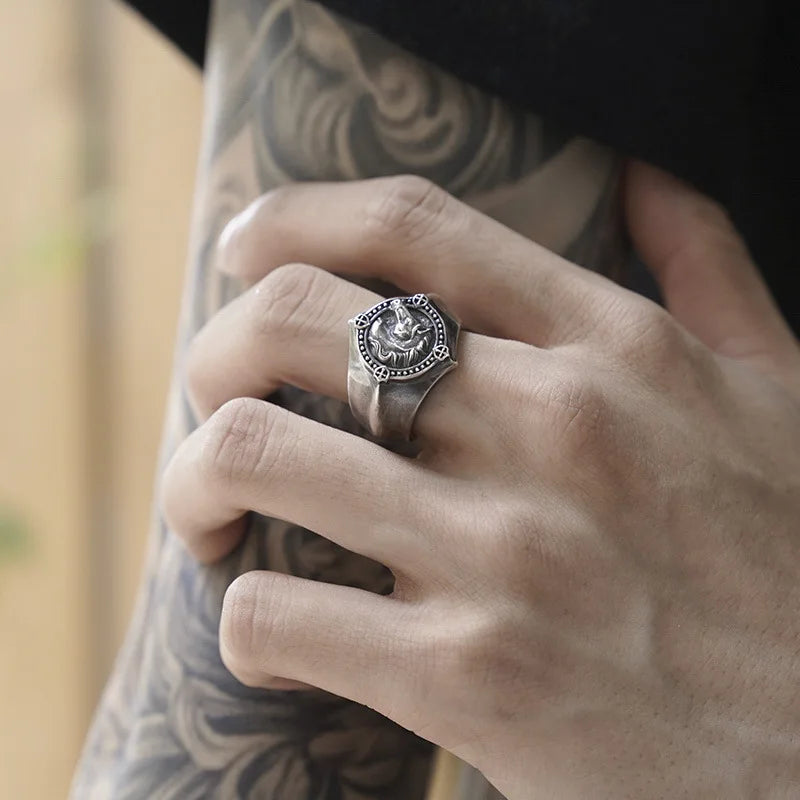 Sterling silver horse head ring Dream Horse