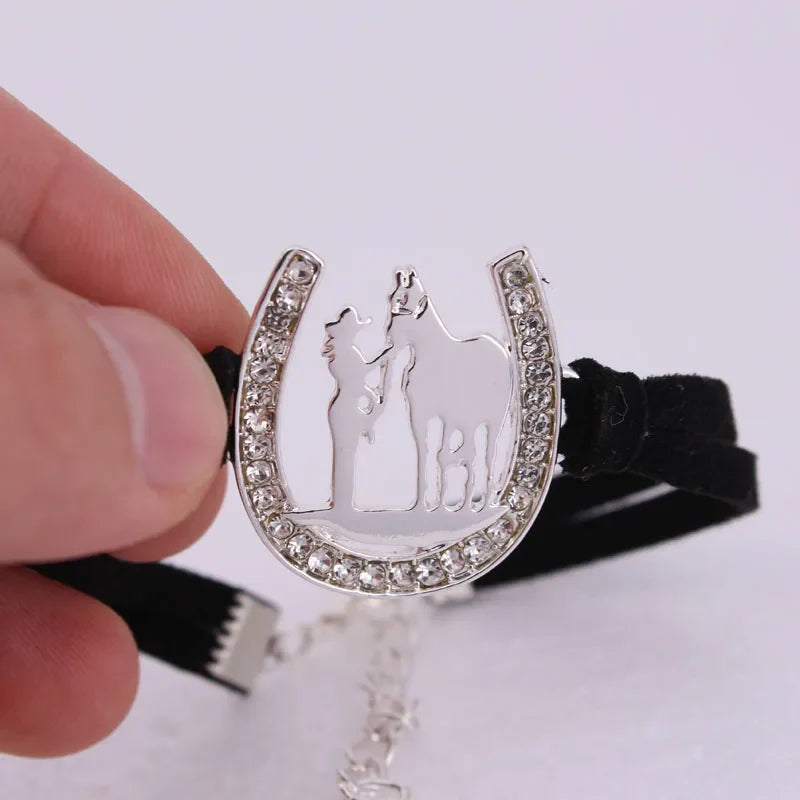 Sterling silver horseshoe bracelet Dream Horse