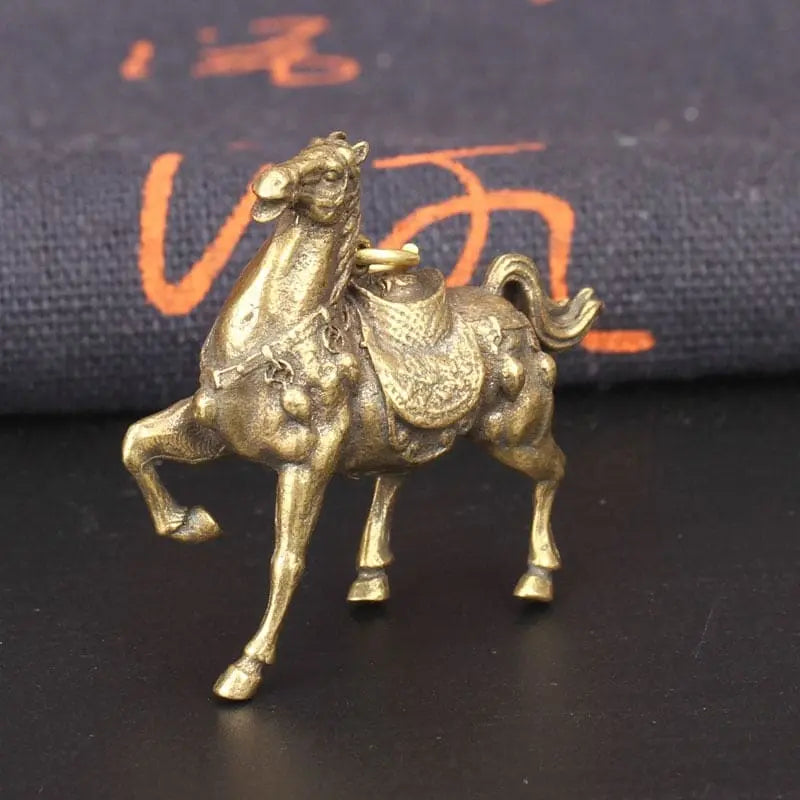 Vintage brass horse figurine - Dream Horse