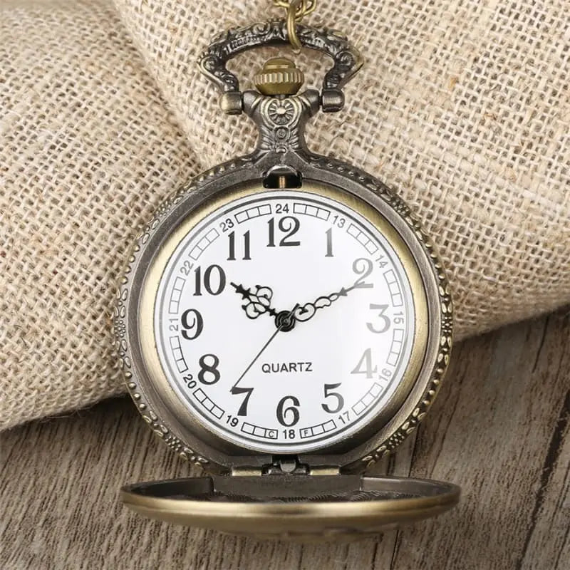 Vintage bronze pocket horse watch - Dream Horse