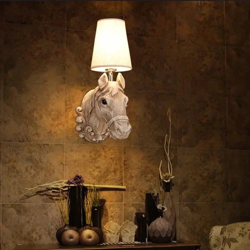 Vintage ceramic horse lamp - Dream Horse
