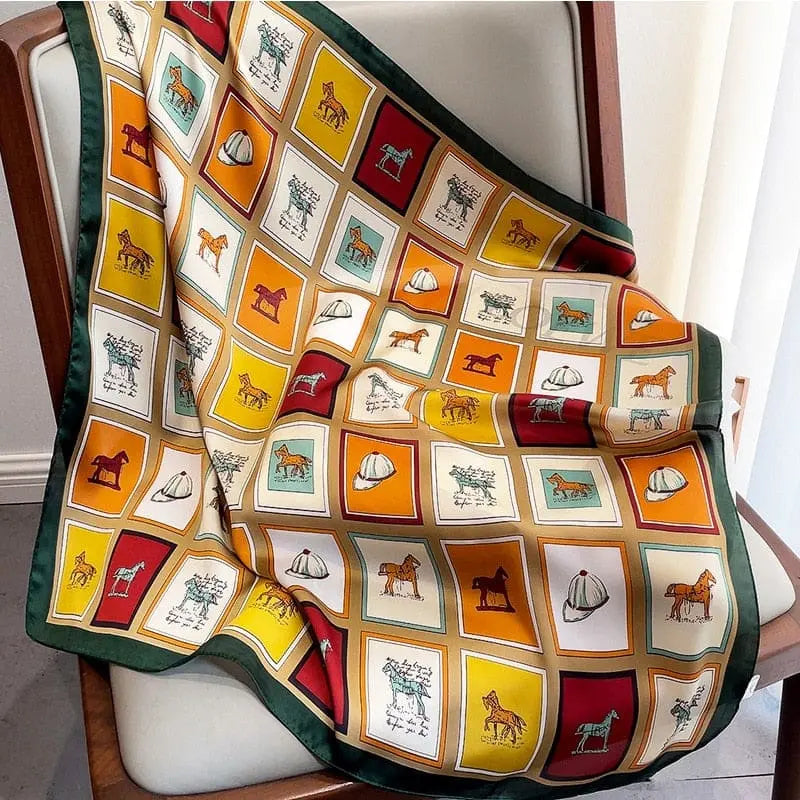 Vintage horse scarf - Dream Horse
