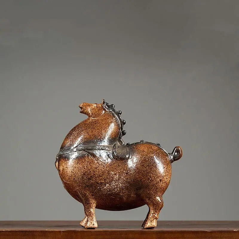 Vintage Horse Sculpture (Red) - Dream Horse
