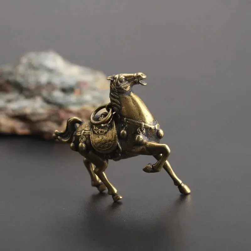 Vintage metal horse figurines - Dream Horse