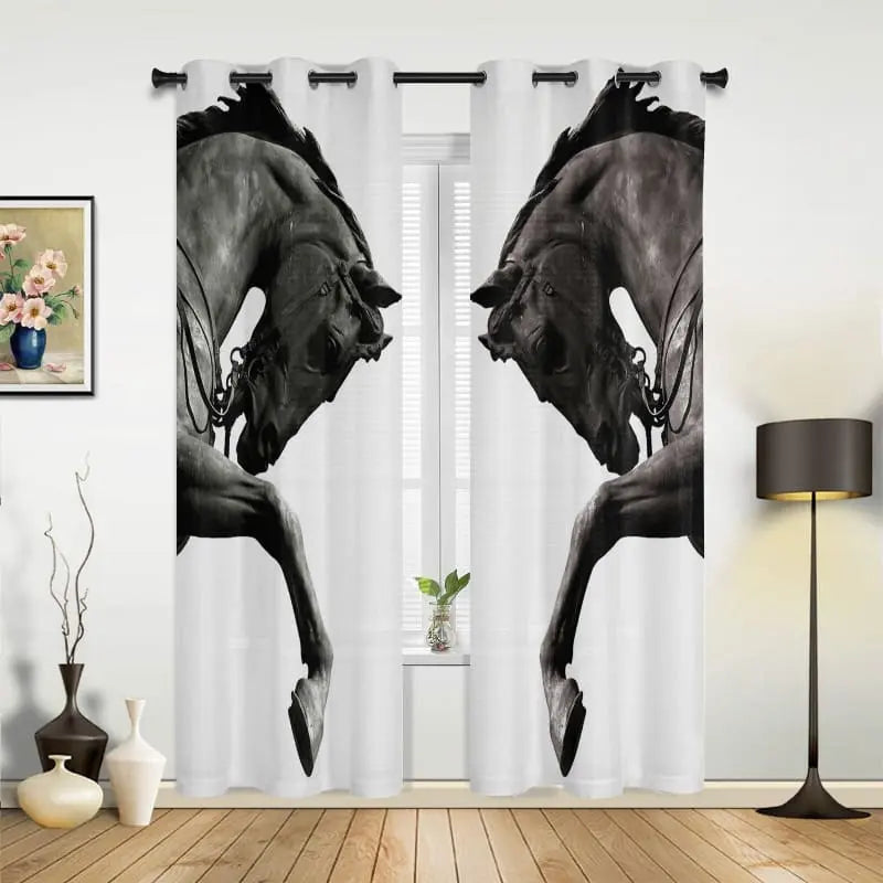 Western curtains (symmetrical) - Dream Horse
