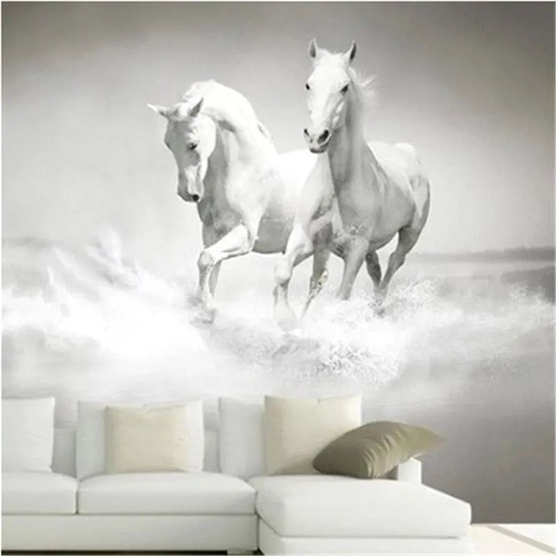 White horse wall mural - Dream Horse