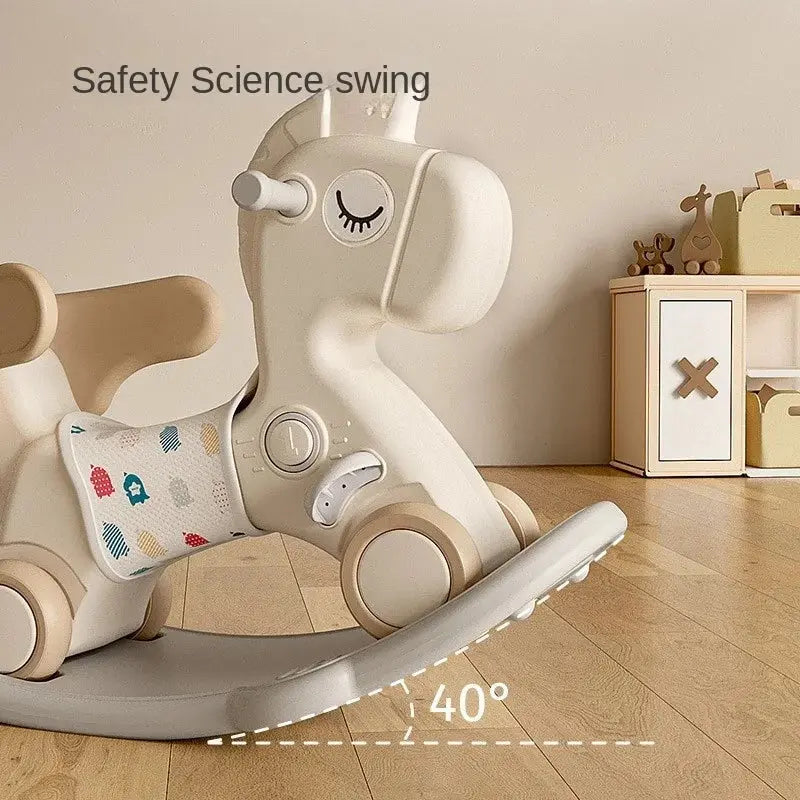 White rocking horse for nursery Dream Horse