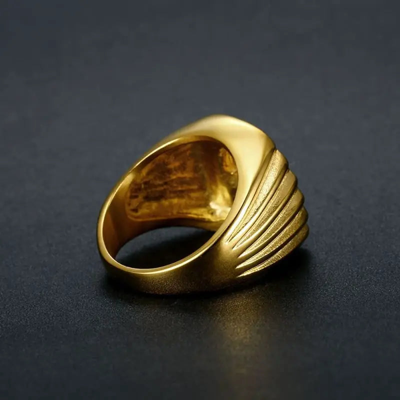 Women’s gold horseshoe ring - Dream Horse