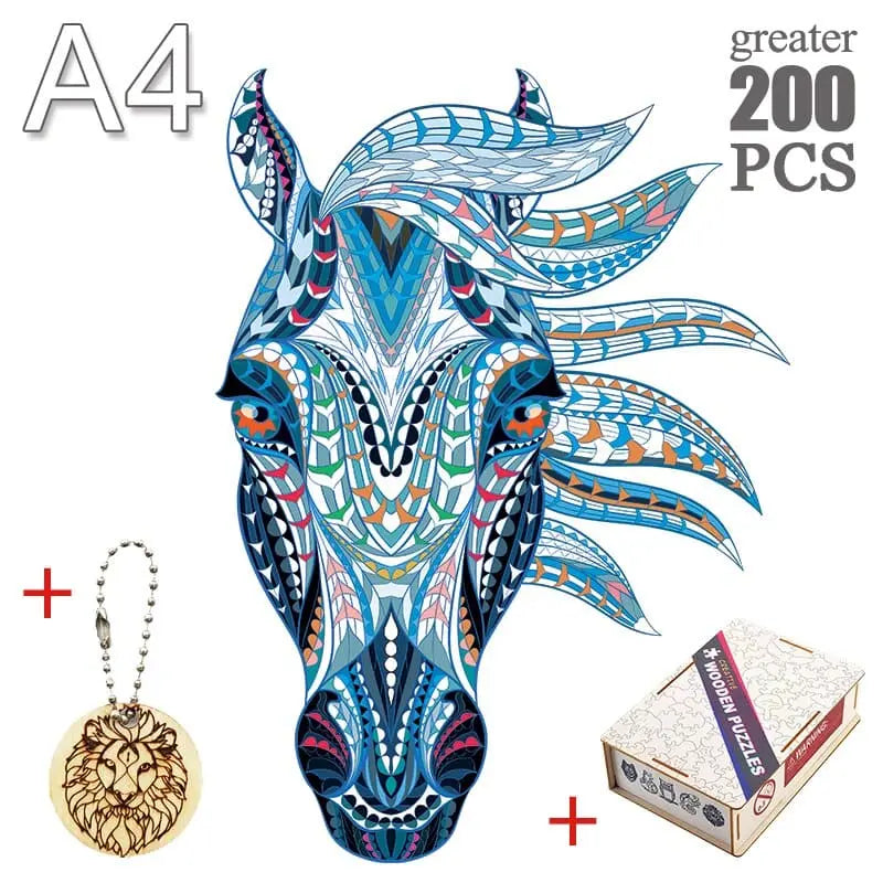 Wooden horse jigsaw puzzle - Dream Horse