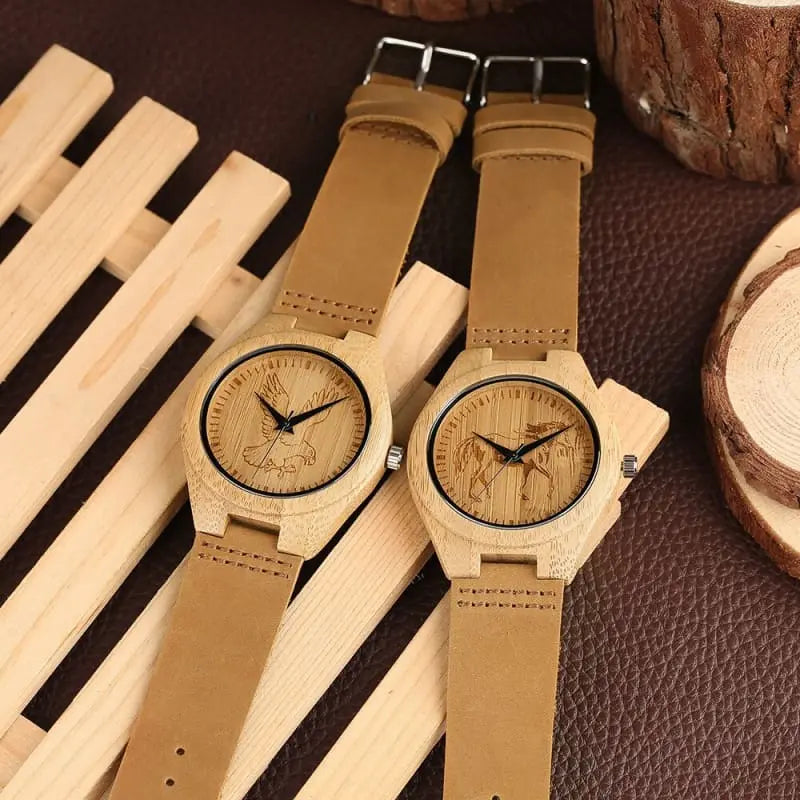Wooden horse watch for men - Dream Horse